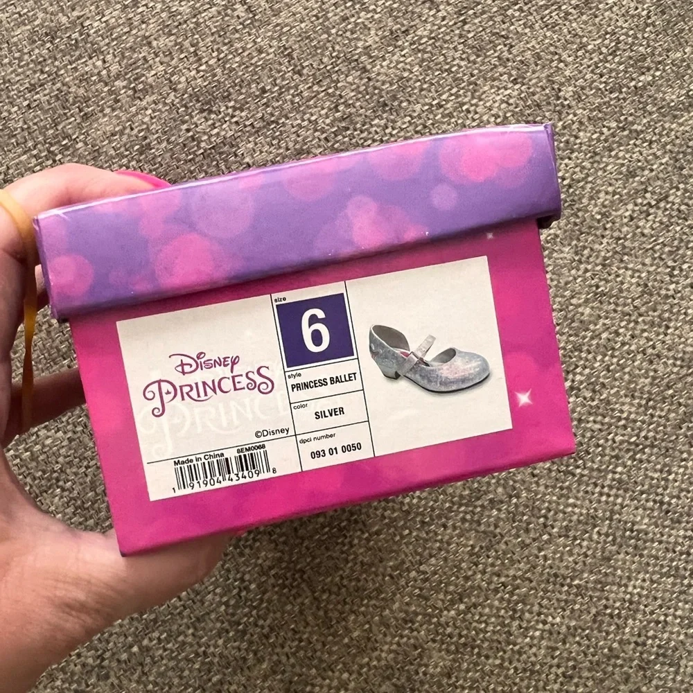 Toddler Girls' Disney Princess Ballet‎ Flats - Silver Size 6